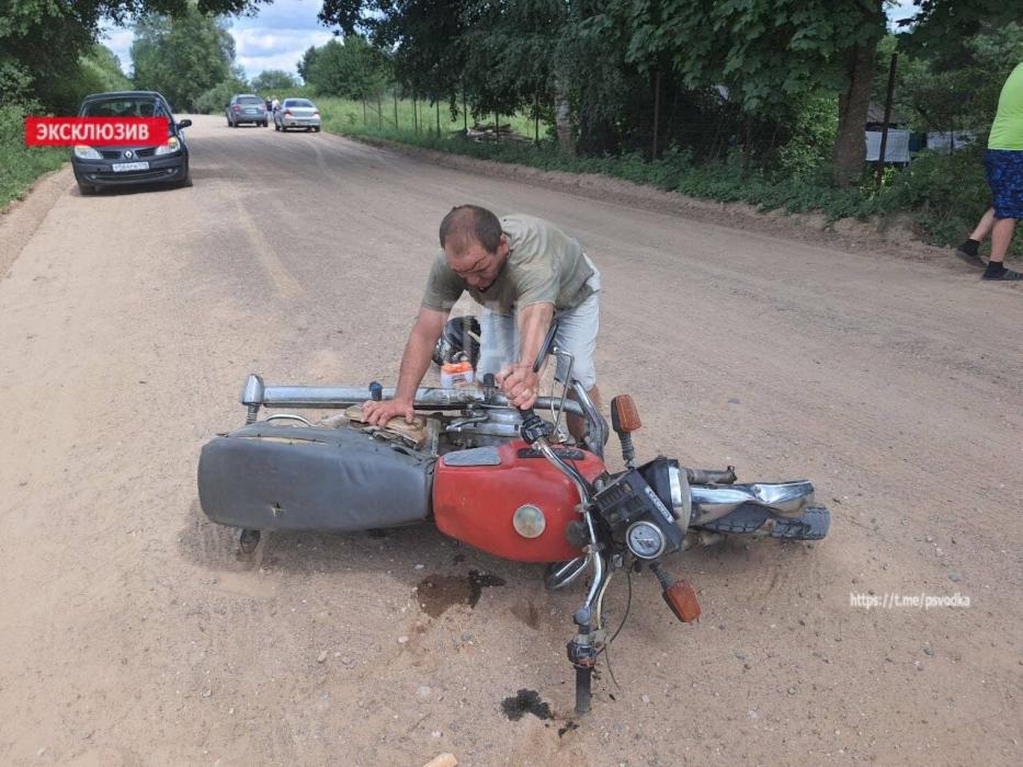 ДТП с участием мотоцикла в Плюсском районе