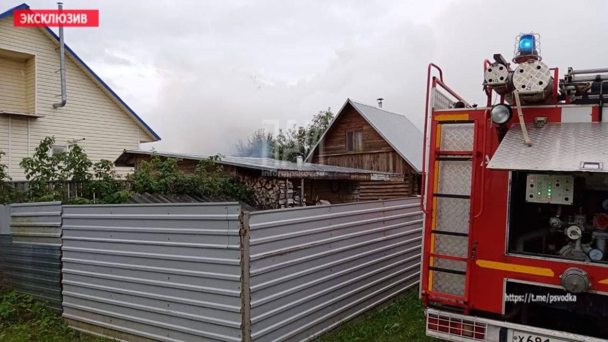 Пожар в Порхове 