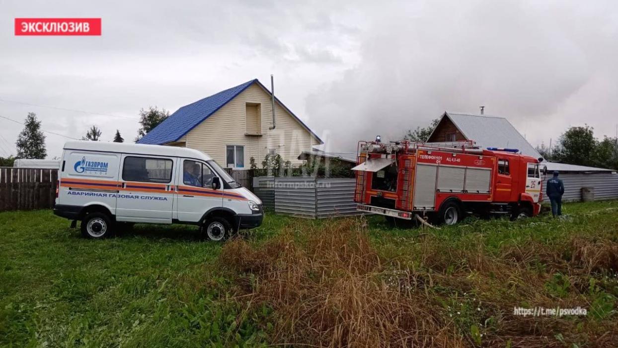 Пожар в Порхове 