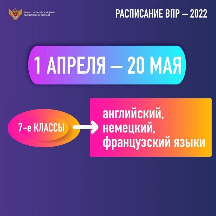 Утверждено расписание всероссийских проверочных работ на 2022 год
