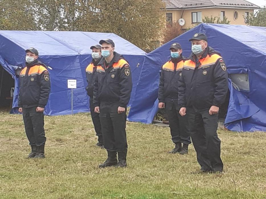 Три поисково-спасательных отряда приняли участие в соревновании по ликвидации ЧС техногенного характера в Гдове