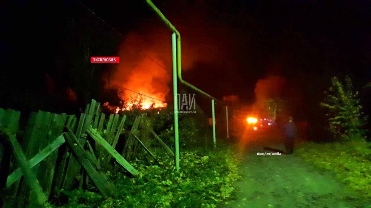 Пожар в жилом доме в Печорах