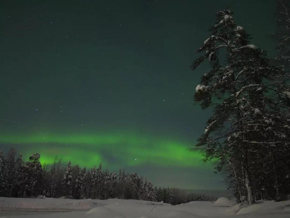 Северное сияние под Выборгом