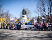 Фоторепортаж: Псковские профсоюзы присоединились к Всероссийскому автопробегу в честь 1 Мая