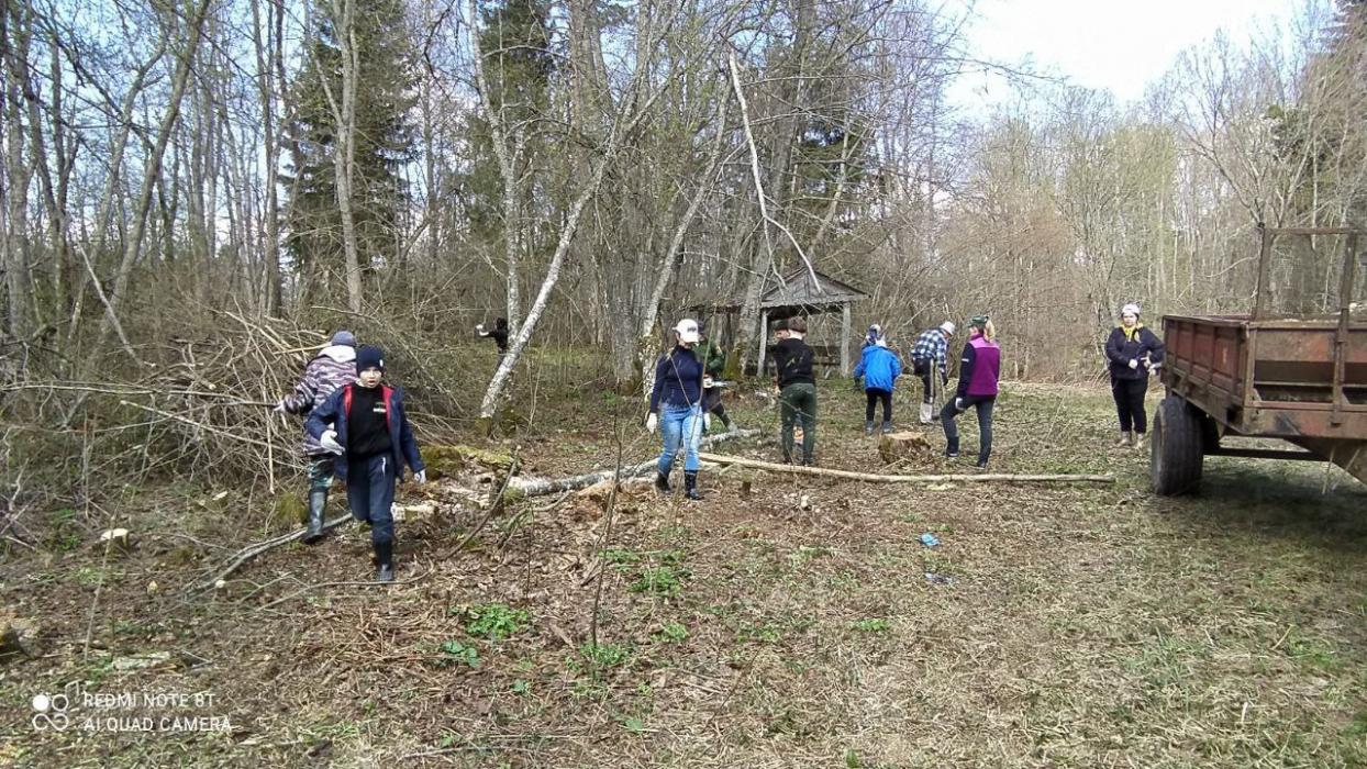 Субботник у истоков реки Великой прошёл в Новосокольническом районе