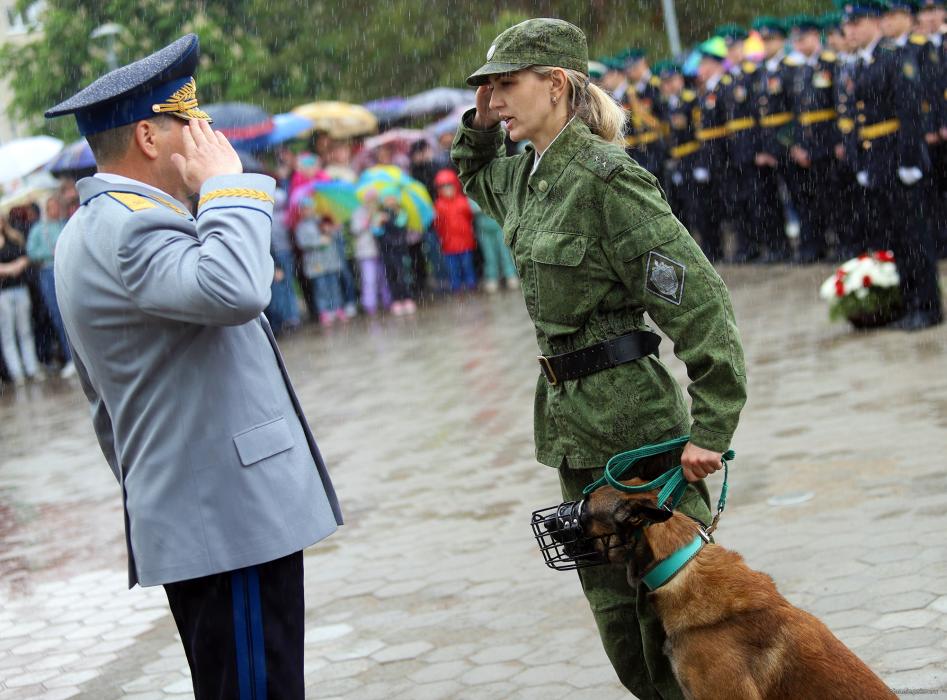 Посвящённый Дню пограничника митинг прошёл в Пскове