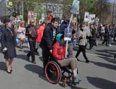 ФОТОРЕПОРТАЖ: «Бессмертный полк» на марше в Пскове