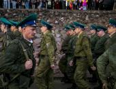 Фоторепортаж: Торжественная церемония развода пограничных нарядов
