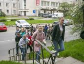 Фоторепортаж: Акция в защиту мемориала воинам-освободителям в Риге