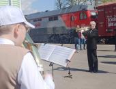 Фоторепортаж: «Поезд Помощи» с гуманитарным грузом отправился из Пскова