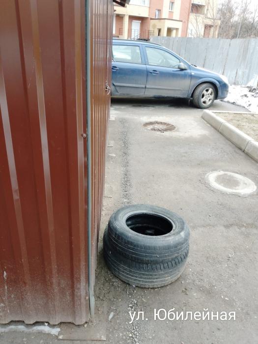  Складирование автомобильных шин на площадках