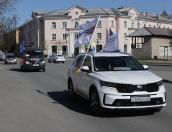 ФОТОРЕПОРТАЖ Первомайский автопробег профсоюзов в Пскове