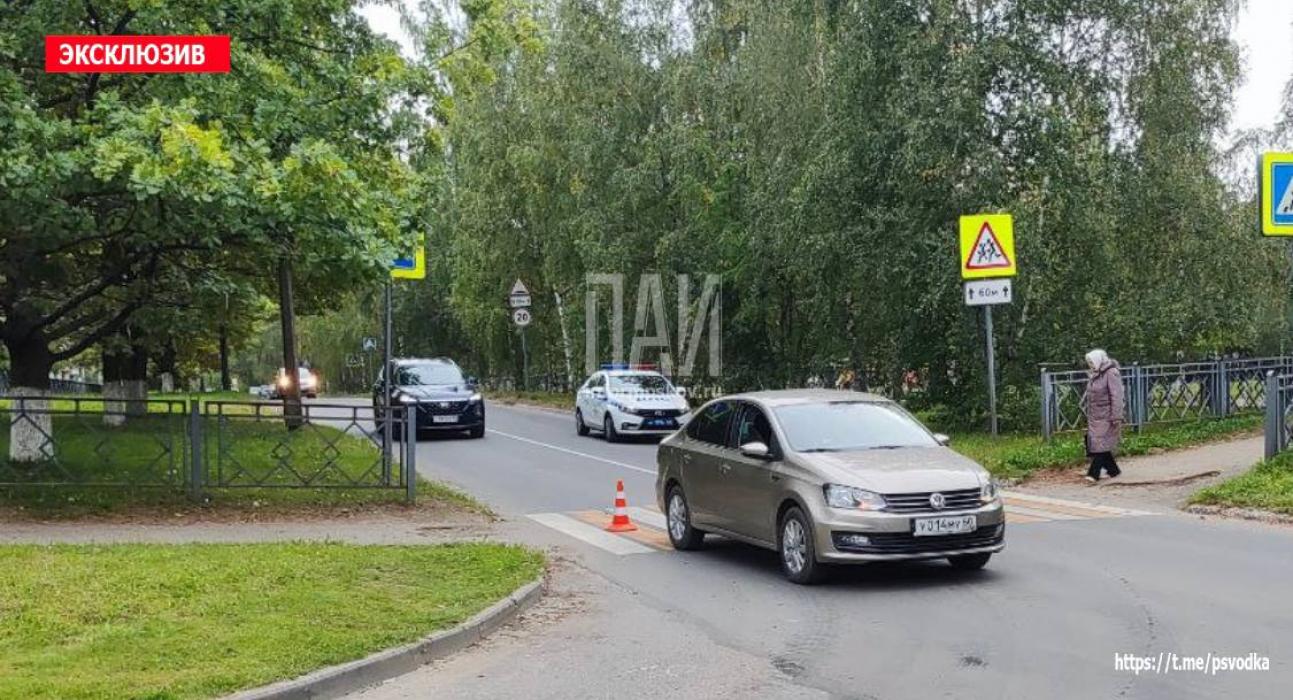 Велосипедиста сбили на улице Западной в Пскове