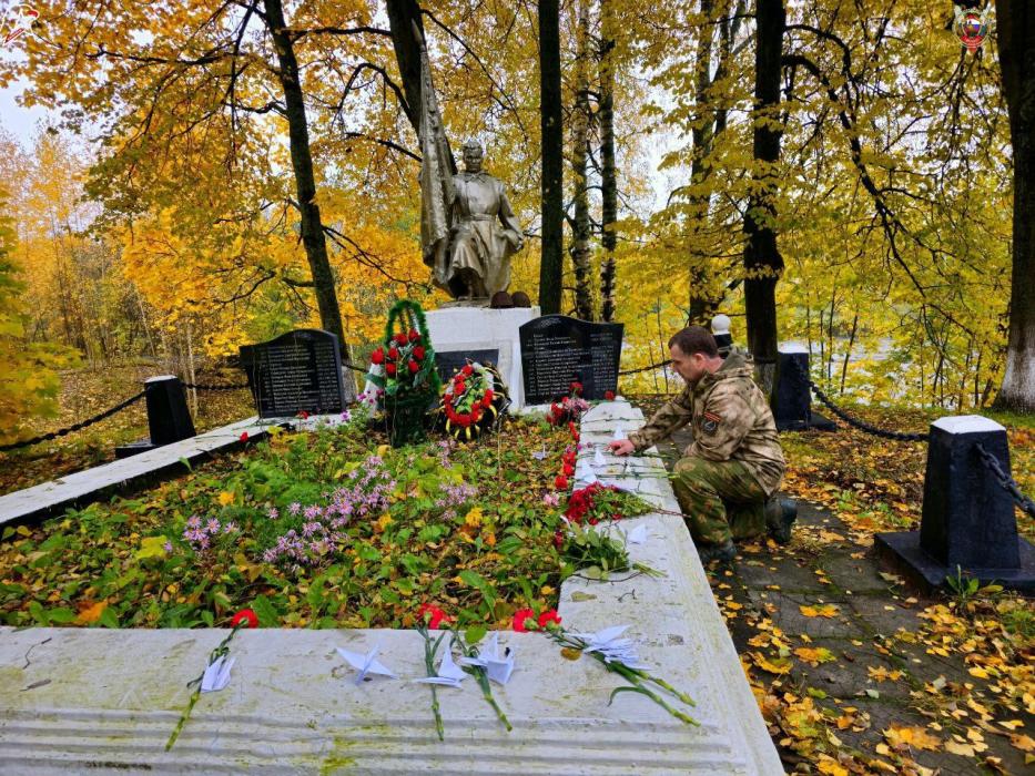 Опочецкие юнармейцы почтили память жителей сожжённых деревень