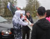 ФОТОРЕПОРТАЖ. Автопробег в честь дня рождения Владимира Путина в Пскове