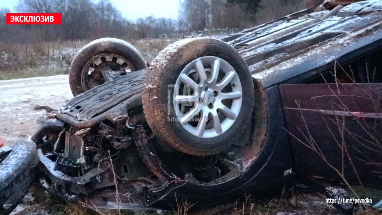 Пассажир пострадал в ДТП в Пушкиногорском районе