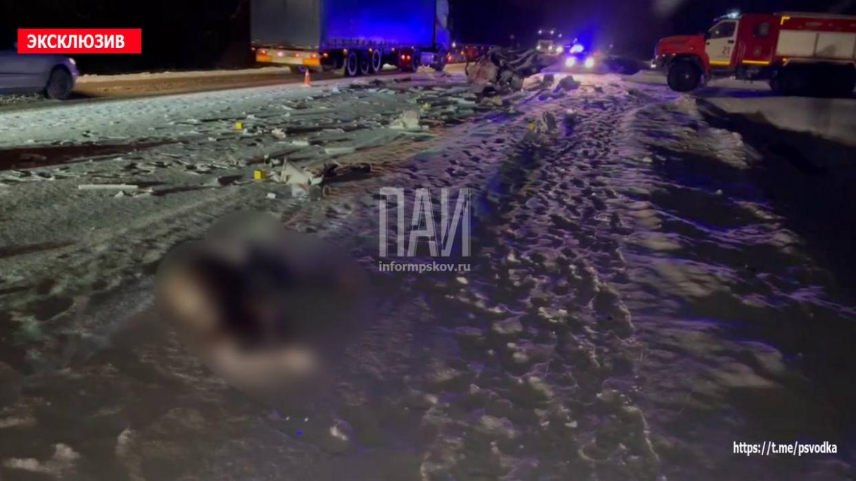 Два человека погибли в страшном ДТП в Пушкиногорском районе