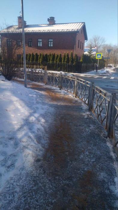 В Пскове проводят обработку дорог от гололёда