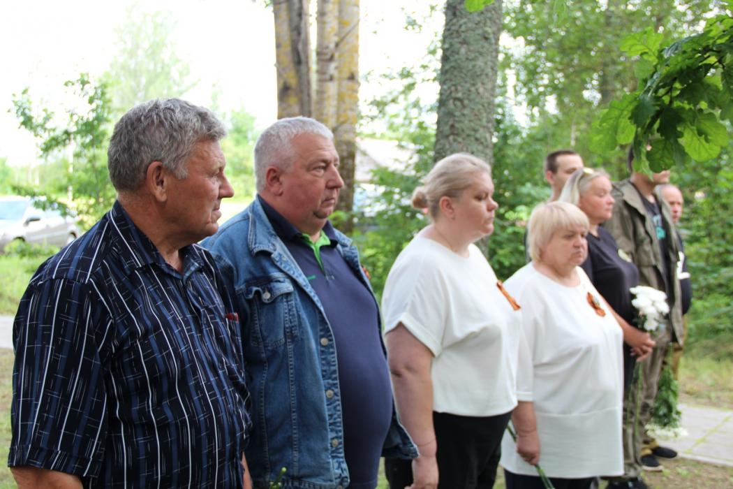 Траурный митинг в Пыталовском округе 