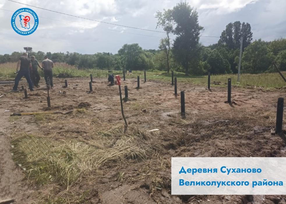 Четыре новых ФАПа возводят в деревнях Псковской области