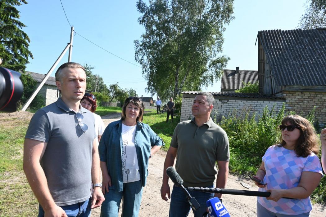 Вышка сотовой связи в деревне Адворицы