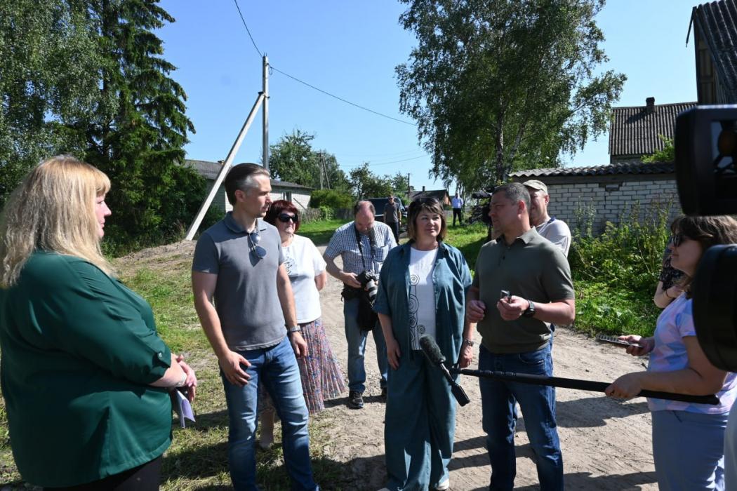 Вышка сотовой связи в деревне Адворицы