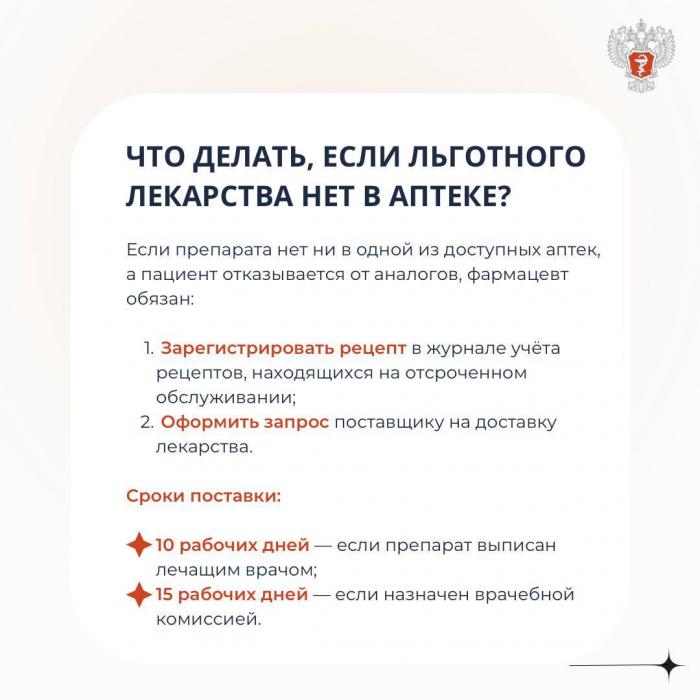 Что делать, если в аптеке нет льготных лекарств