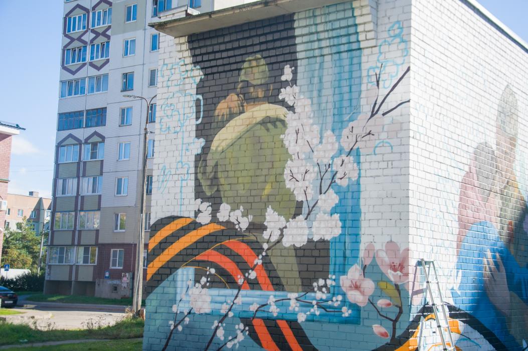 Граффити с Рокоссовским рисуют на одноимённой улице в Пскове