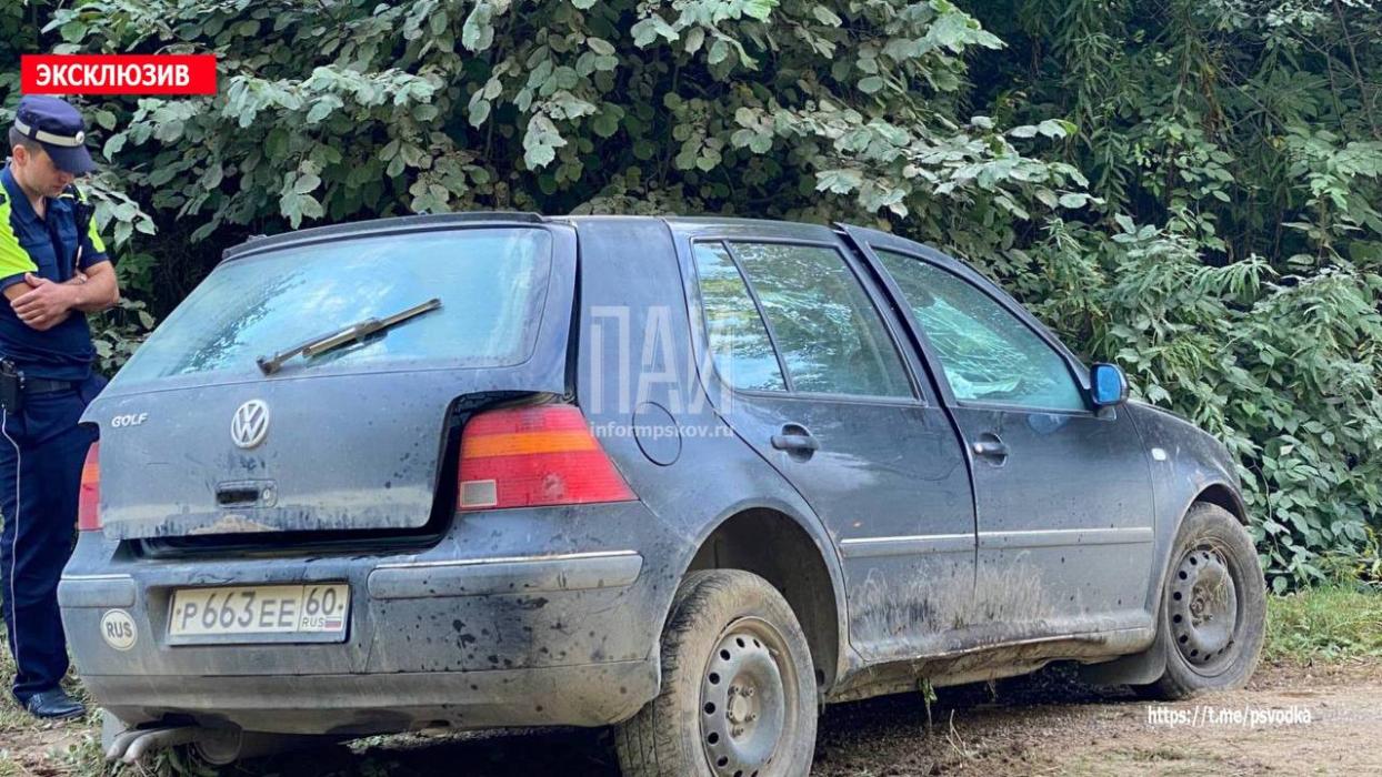 В Себежском районе автомобиль съехал в кювет