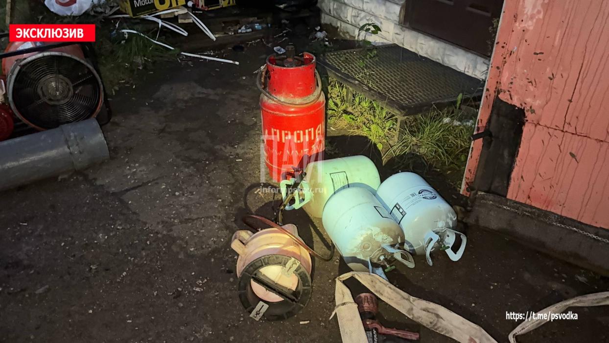 Пожар на Октябрьском проспекте