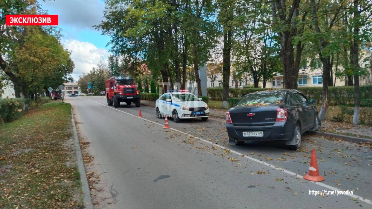 Автомобиль протаранил дерево в Стругах Красных 