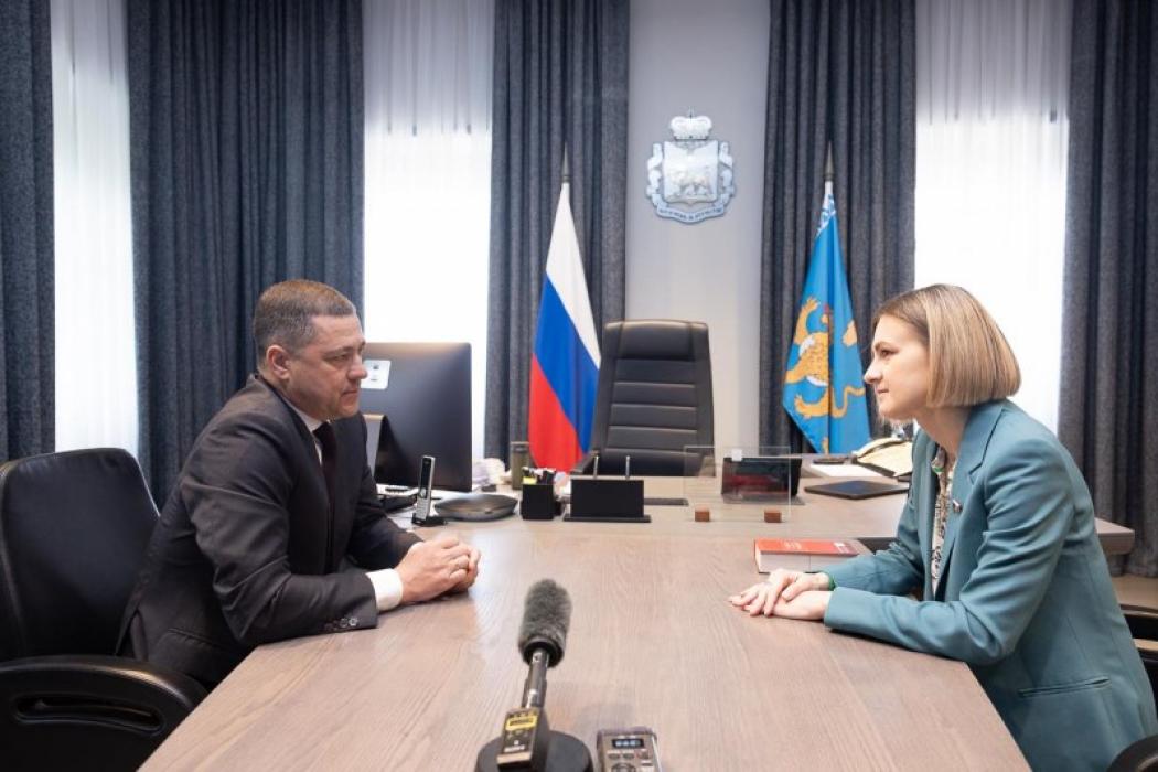Михаил Ведерников провёл рабочую встречу с депутатом Госдумы Марией Бутиной