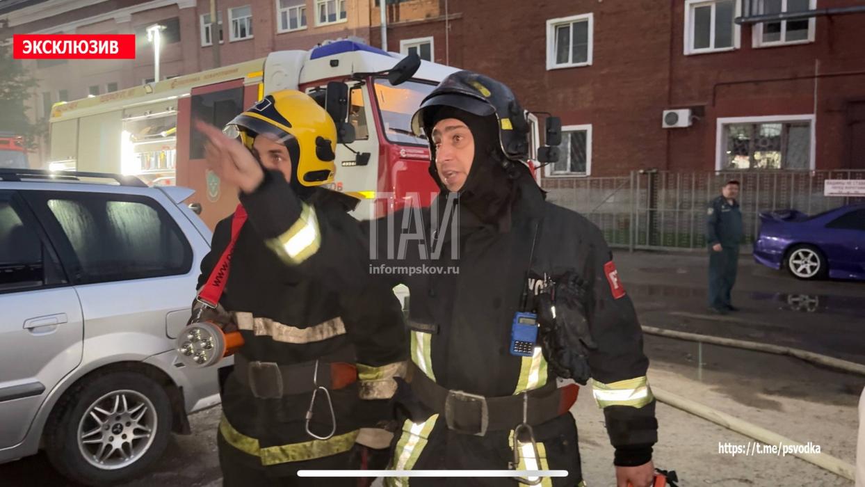 Пожар на Октябрьском проспекте