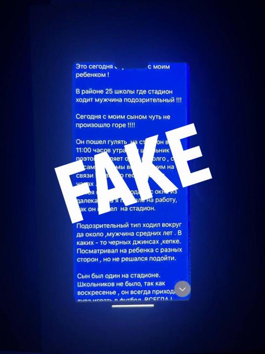 В МВД опровергли фейк о незнакомцах, преследующих детей на улицах Пскова