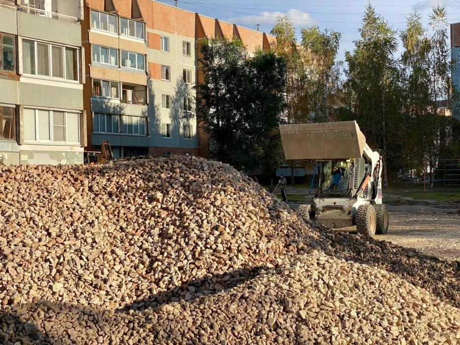 Ремонт на двух улицах Пскова