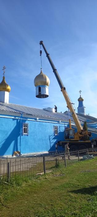 Установка купола в Дедовичах 