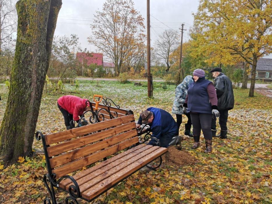 Послевоенный парк благоустроили в Красногородском районе благодаря ТОС