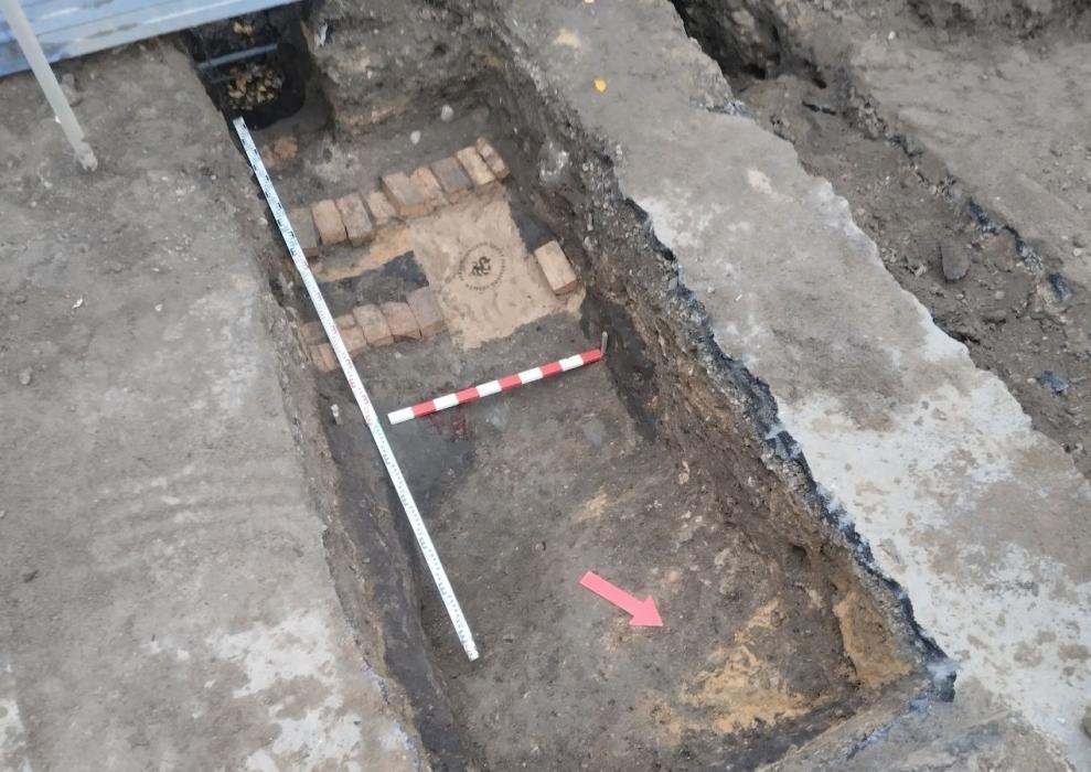 Раскоп в Пскове 