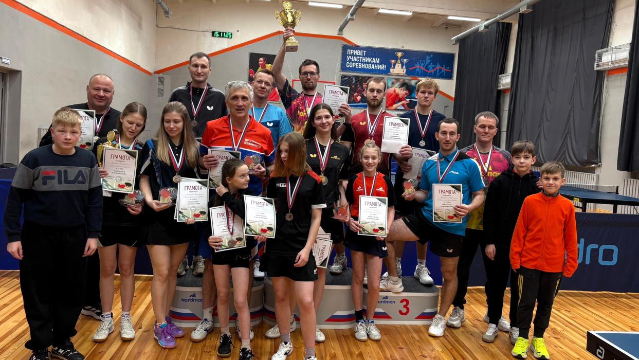 Подведены итоги чемпионата Псковской области по настольному теннису