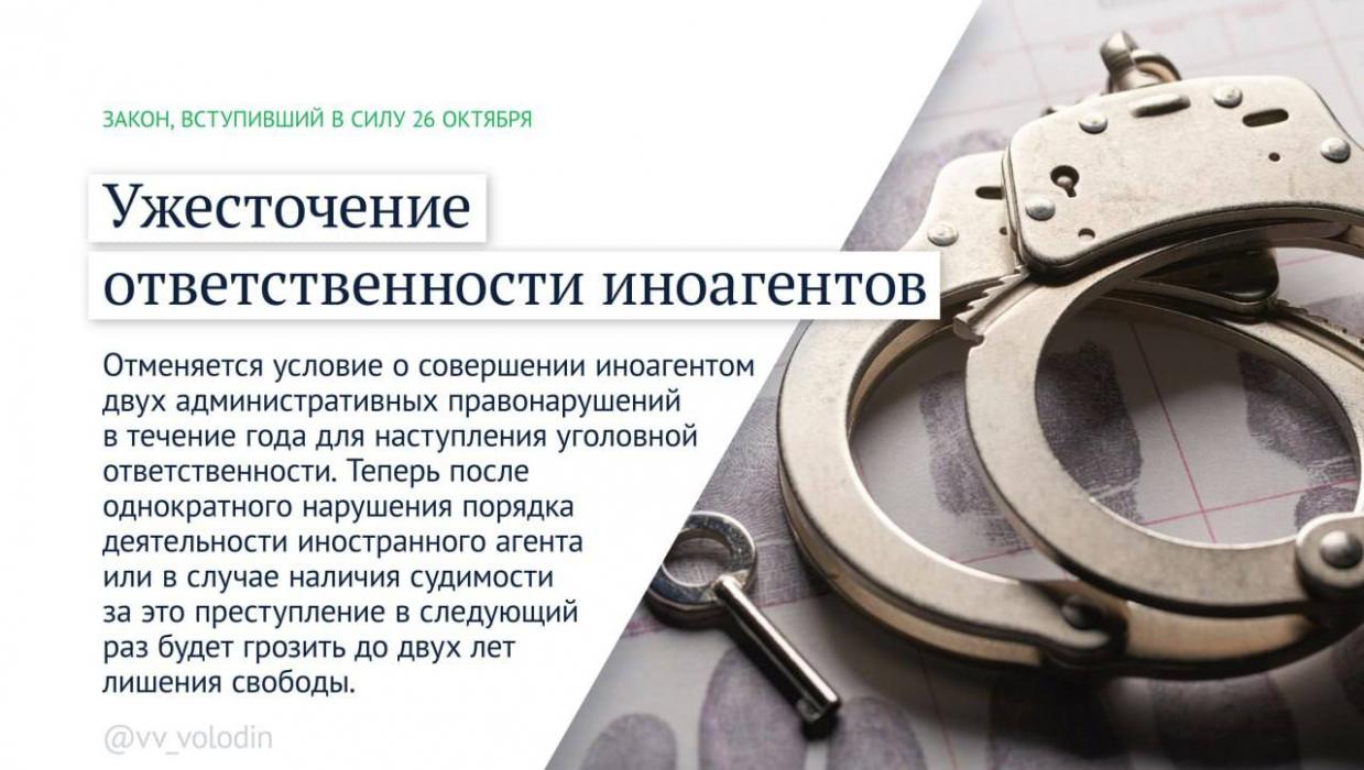 Какие законы вступают в силу в ноябре, рассказал спикер Госдумы