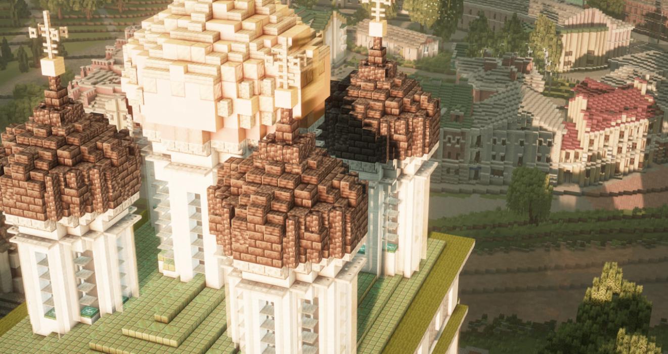 Псковский кремль и Довмонтов город воссоздали в Minecraft