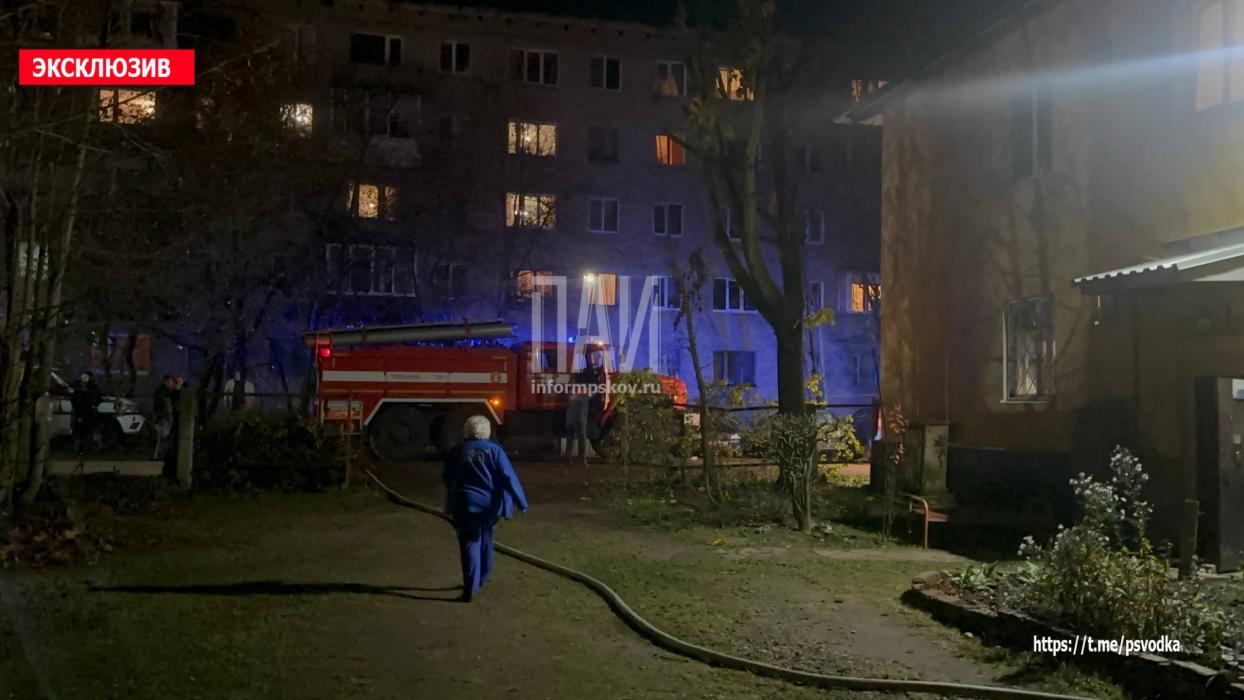 Женщина погибла при пожаре в многоквартирном доме в Великих Луках