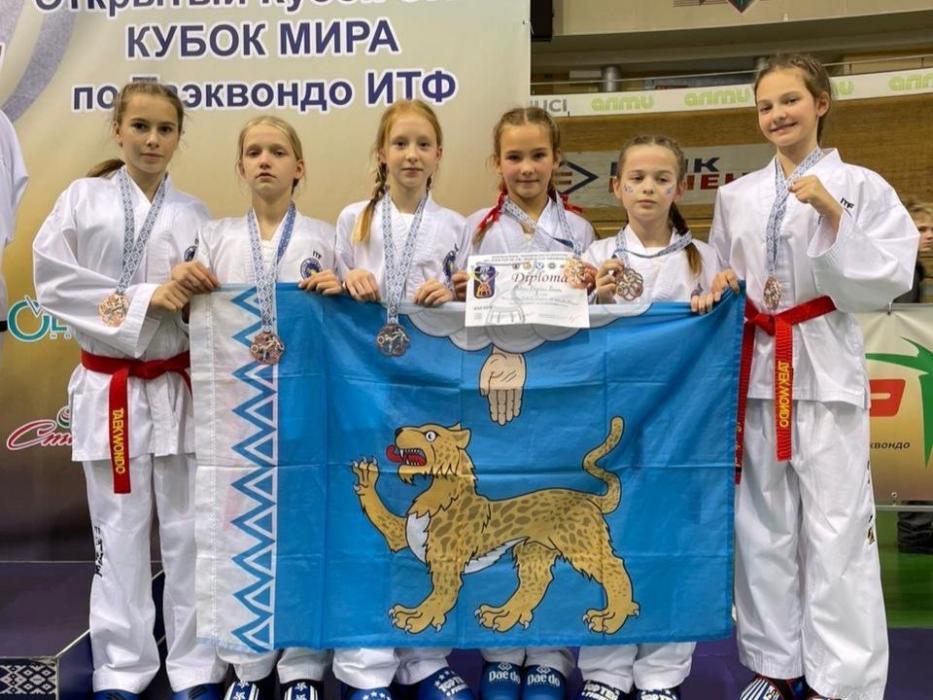 24 медали завоевали псковичи на Кубке мира по тхэквондо 