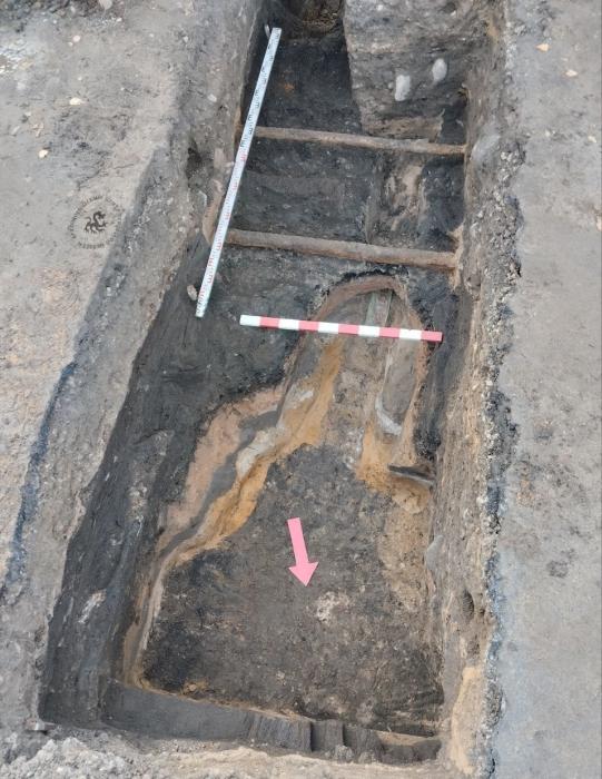 Раскоп в Пскове 