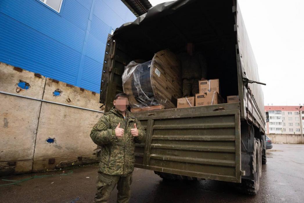 Псковичи передали военнослужащим в зоне спецоперации 3,5 тысячи метров кабельной продукции