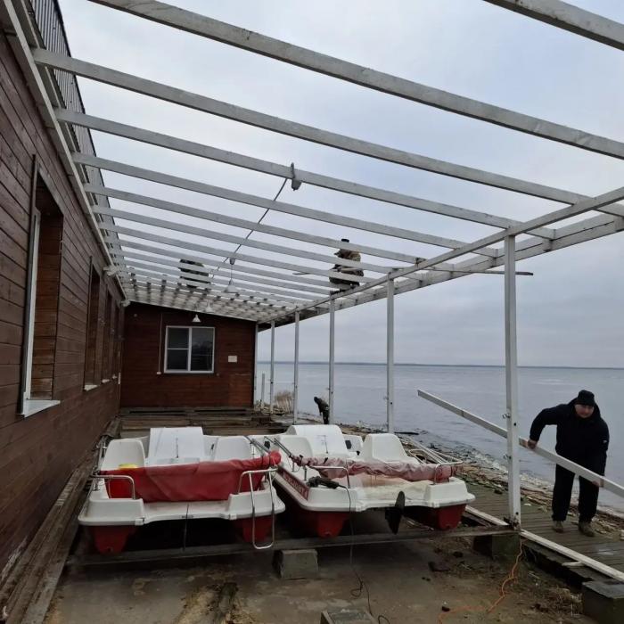 Снос веранд на острове Залита
