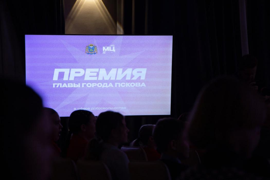 Лучших волонтёров по итогам премии главы города наградили в Пскове
