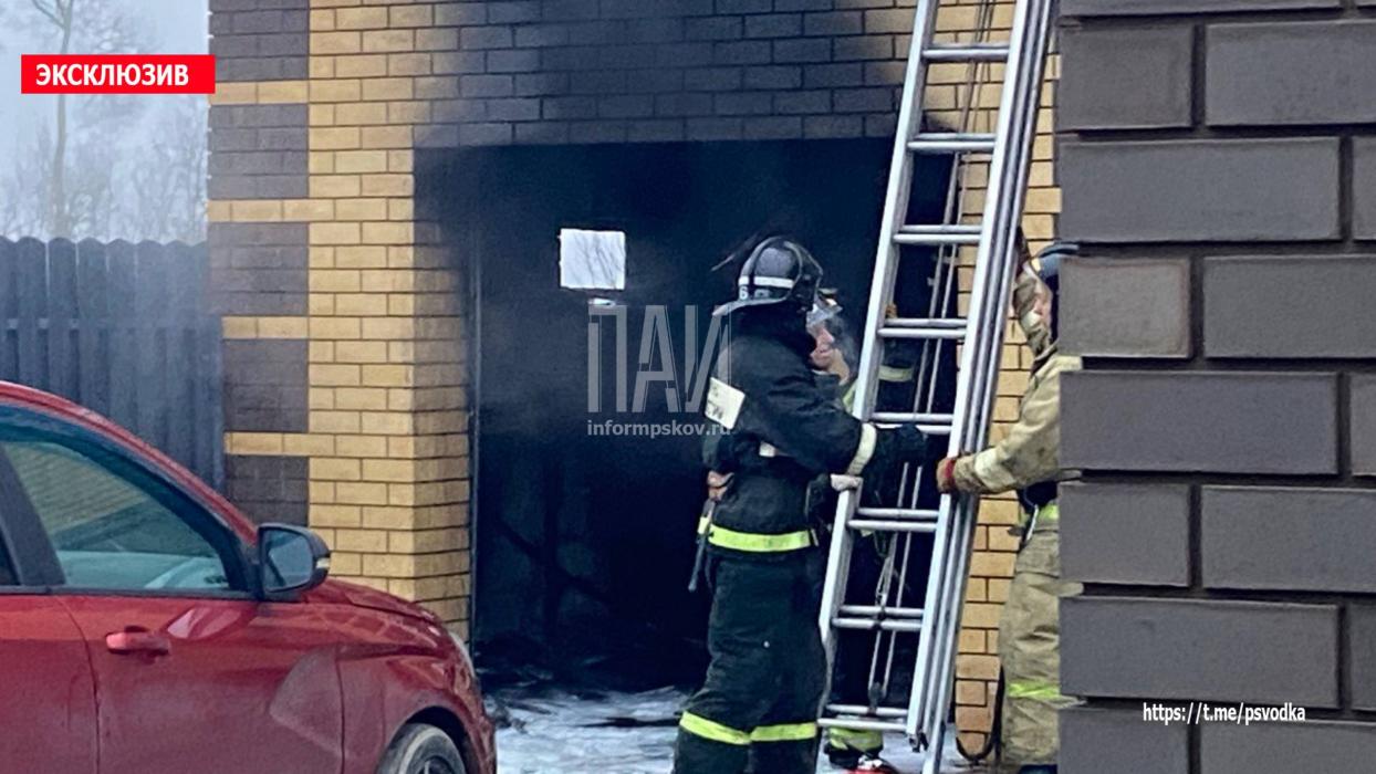 Пожар в Великолукском районе 