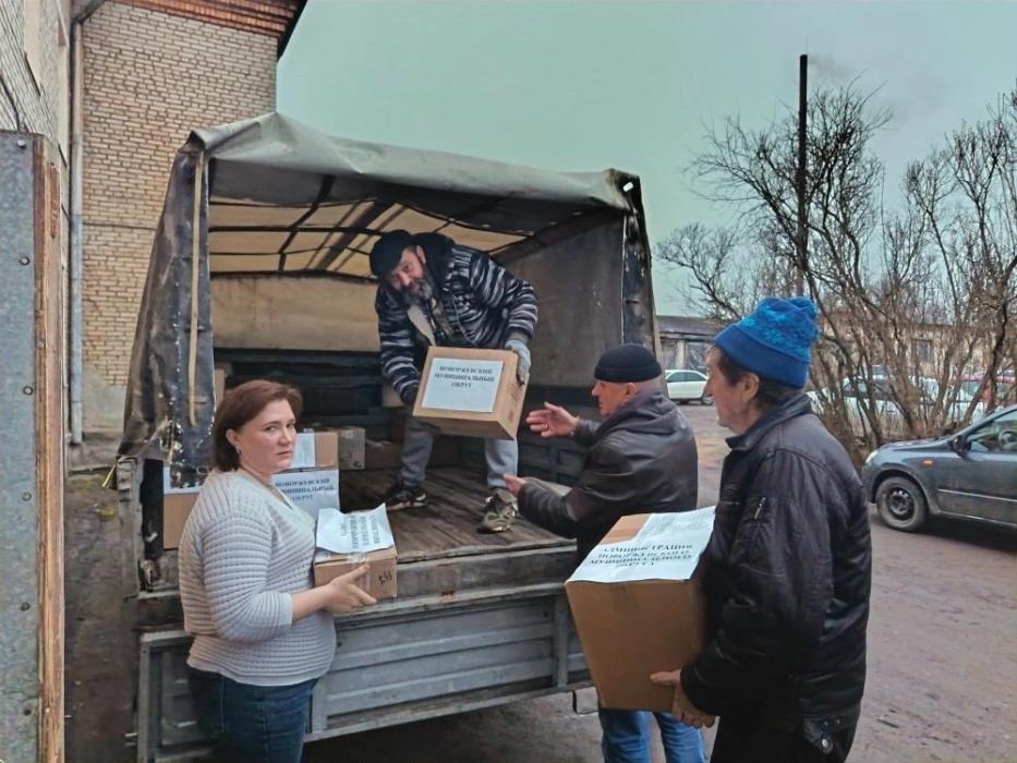 Новогодний гуманитарный груз в зону СВО