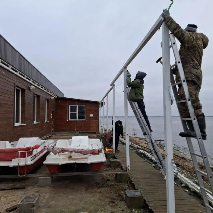 Снос веранд на острове Залита